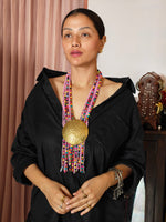 Load image into Gallery viewer, Pink & Lavinder Beads Layerd Necklace