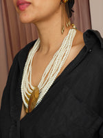 Load image into Gallery viewer, White Moti Necklace with Pendant