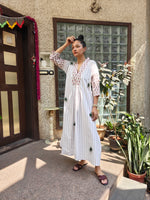 Load image into Gallery viewer, Striped Cotton Long Dress