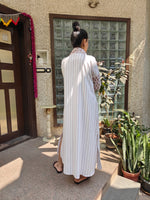 Load image into Gallery viewer, Striped Cotton Long Dress