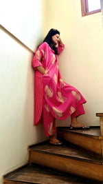 Load image into Gallery viewer, Pink Lappad Print Co-ord Set