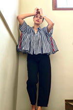 Load image into Gallery viewer, Blue & White Checks Short Shirt