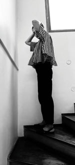 Load image into Gallery viewer, Blue & White Checks Short Shirt