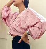 Load image into Gallery viewer, Balloon Sleeves Pink Top