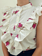 Load image into Gallery viewer, White Close Neck Top