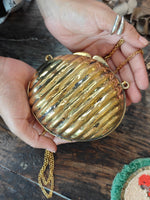 Load image into Gallery viewer, Brass Round Shape Purse