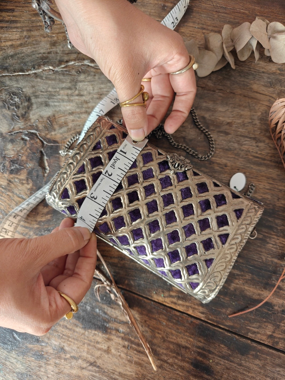 Elegant vintage clutch