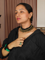 Load image into Gallery viewer, Black Ghungroo Choker
