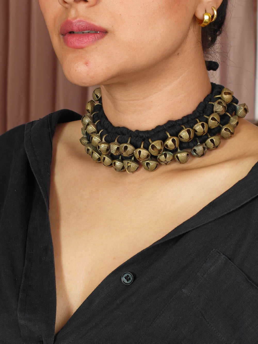 Black Ghungroo Choker