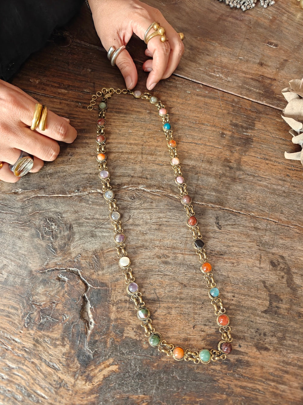 Colourfull Beads Long Chain