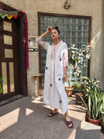 Load image into Gallery viewer, Striped Cotton Long Dress
