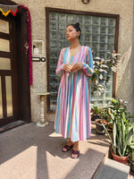 Load image into Gallery viewer, Colourful Churi Sleeve Dress
