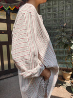 Load image into Gallery viewer, Grey and Red Stripes Co-ord Set
