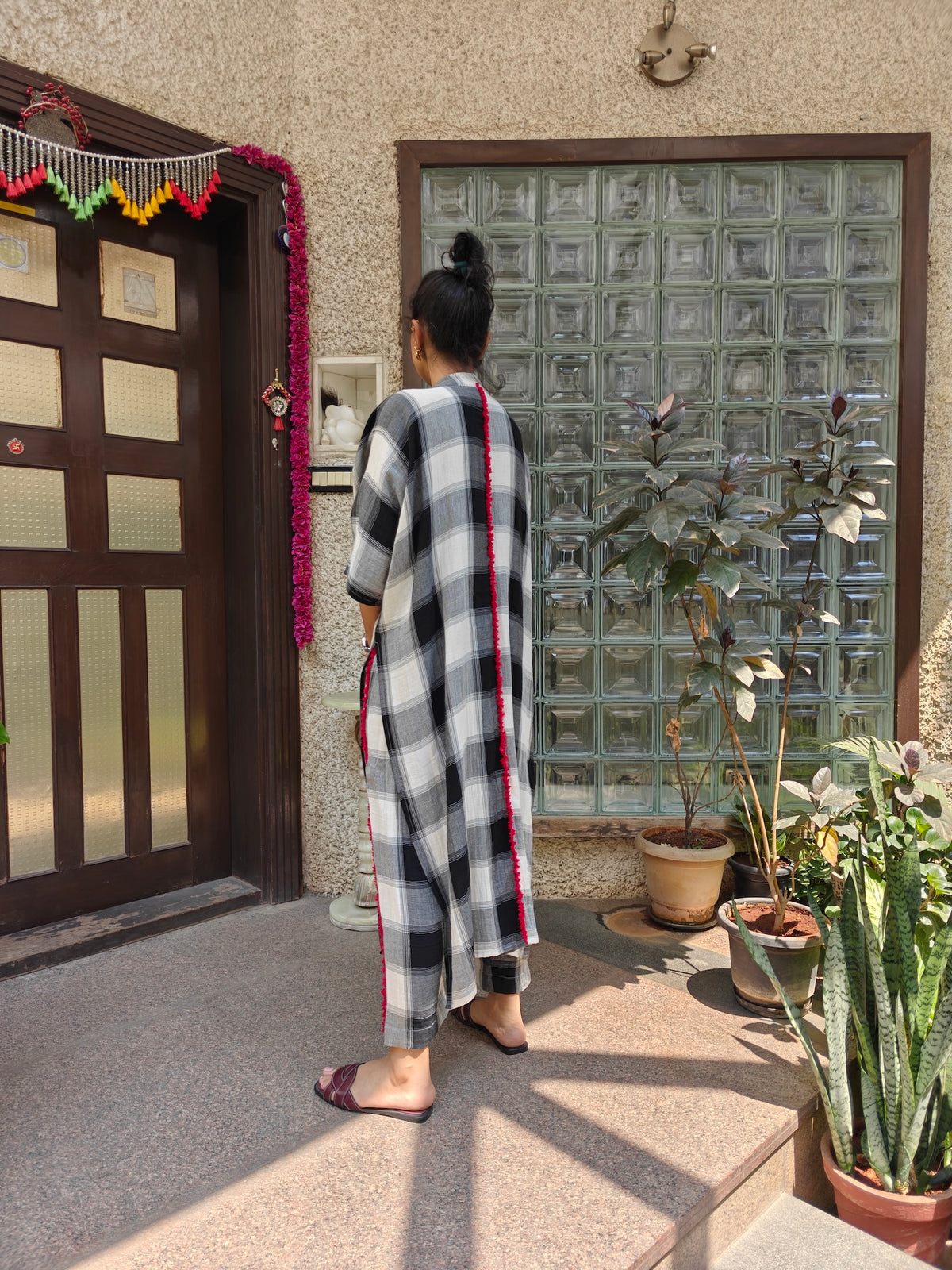 Black & white check co ord set