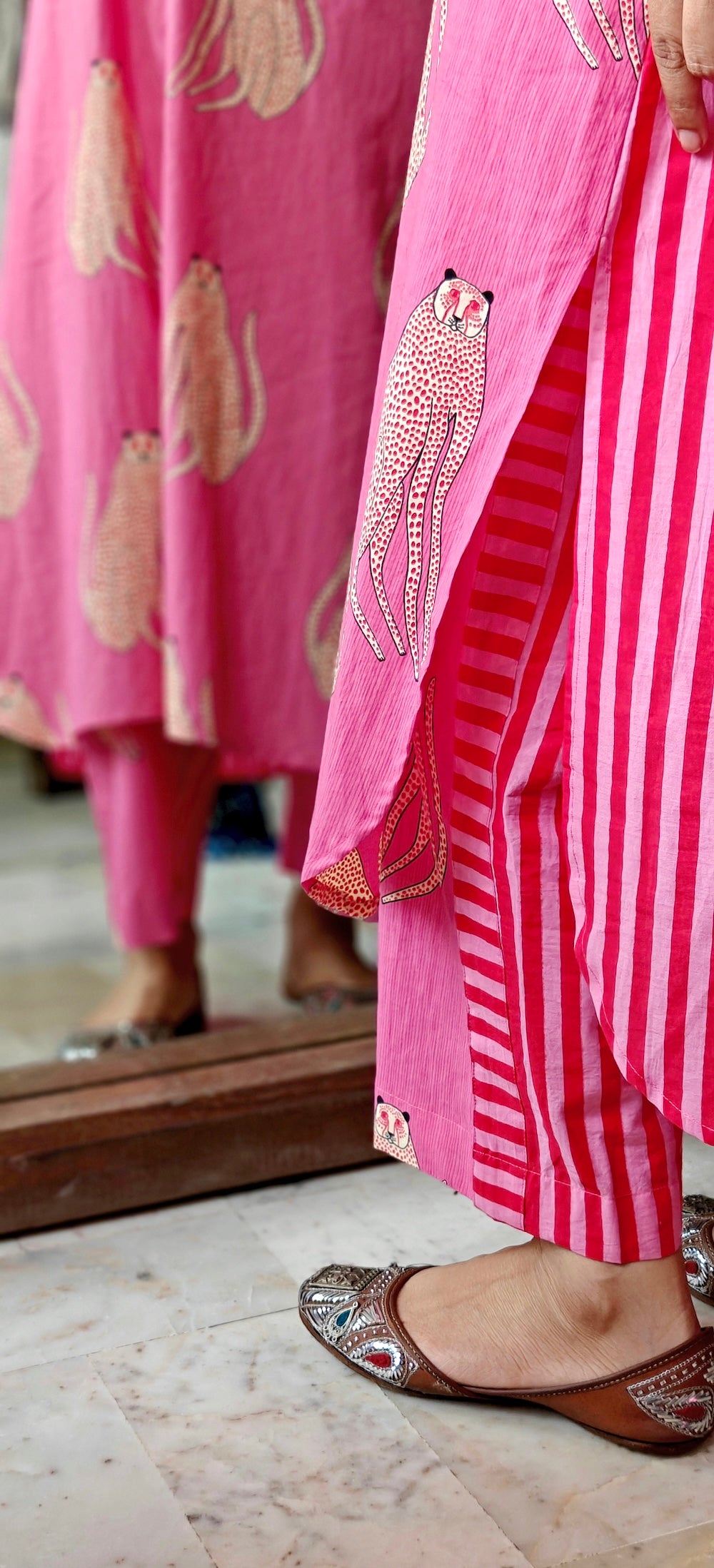 Pink Lappad Print  Co-ord Set