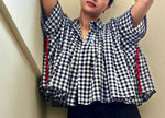 Load image into Gallery viewer, Blue &amp; White Checks Short Shirt
