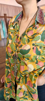 Load image into Gallery viewer, Musturd Green Floral Print
