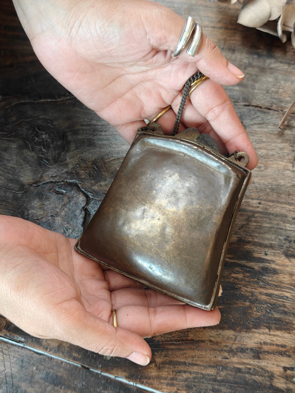 Brass Mini Purse Trapezoidal Shape